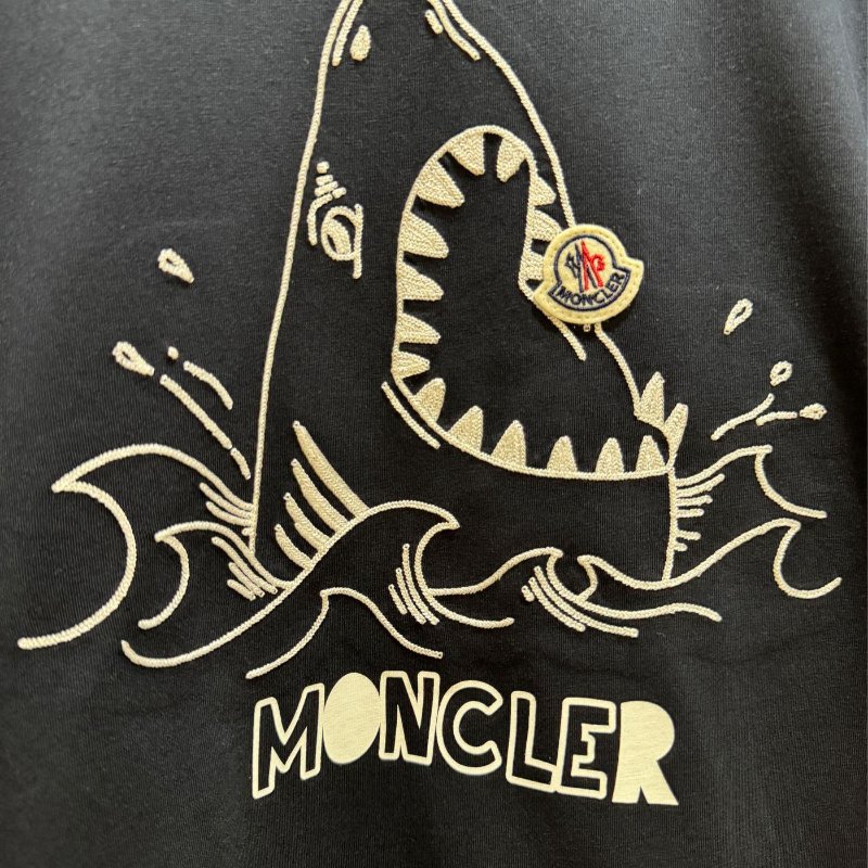 💎Han's house精品服飾💎 moncler 鯊魚 刺繡 短袖 短T T恤-5