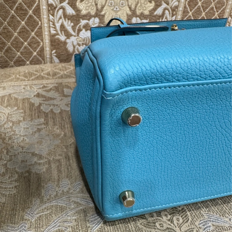 Hermes 3Z聖西爾藍T/C皮金釦凱莉28Kelly H024979-5