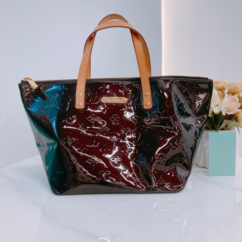 MS0416 LOUIS VUITTON 路易威登小號漆皮手拿包包BELLEVUE PM PATENT CALFSKIN-0