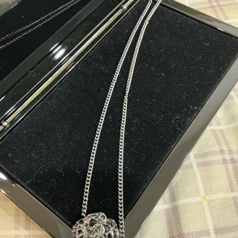 Chanel 黑鑽山茶花項鍊-6