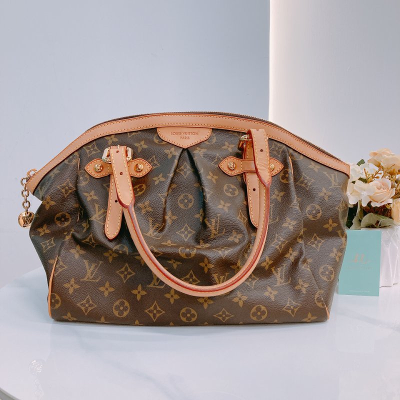MS0417 Louis Vuitton路易威登老花餃子包大號 Tivoli GM Brown Monogram x GHW-0