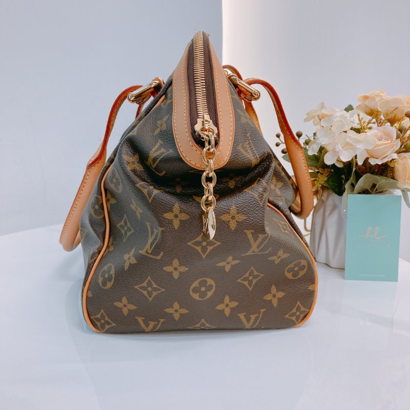 MS0417 Louis Vuitton路易威登老花餃子包大號 Tivoli GM Brown Monogram x GHW-4