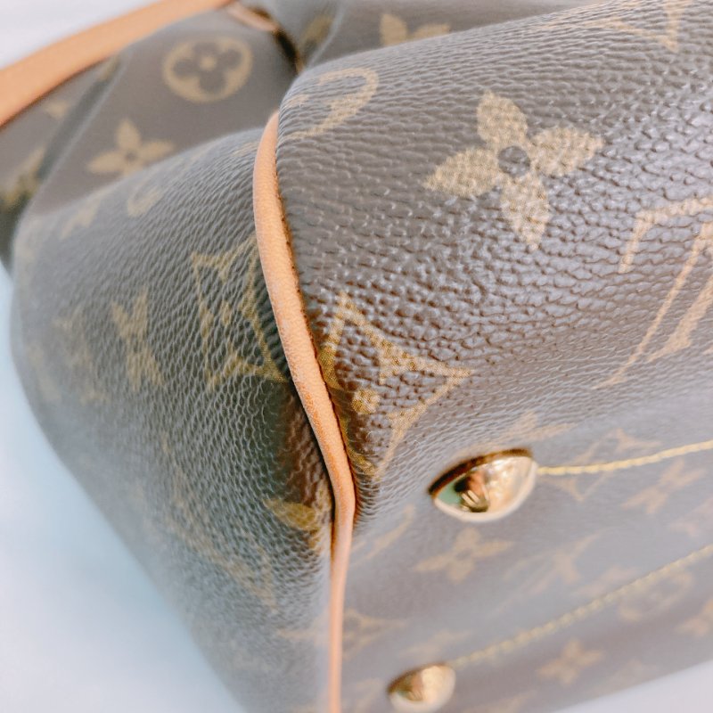 MS0417 Louis Vuitton路易威登老花餃子包大號 Tivoli GM Brown Monogram x GHW-8