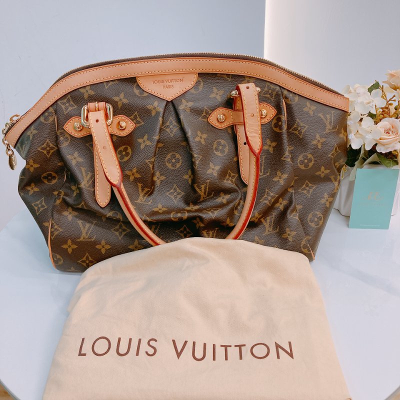MS0417 Louis Vuitton路易威登老花餃子包大號 Tivoli GM Brown Monogram x GHW-16