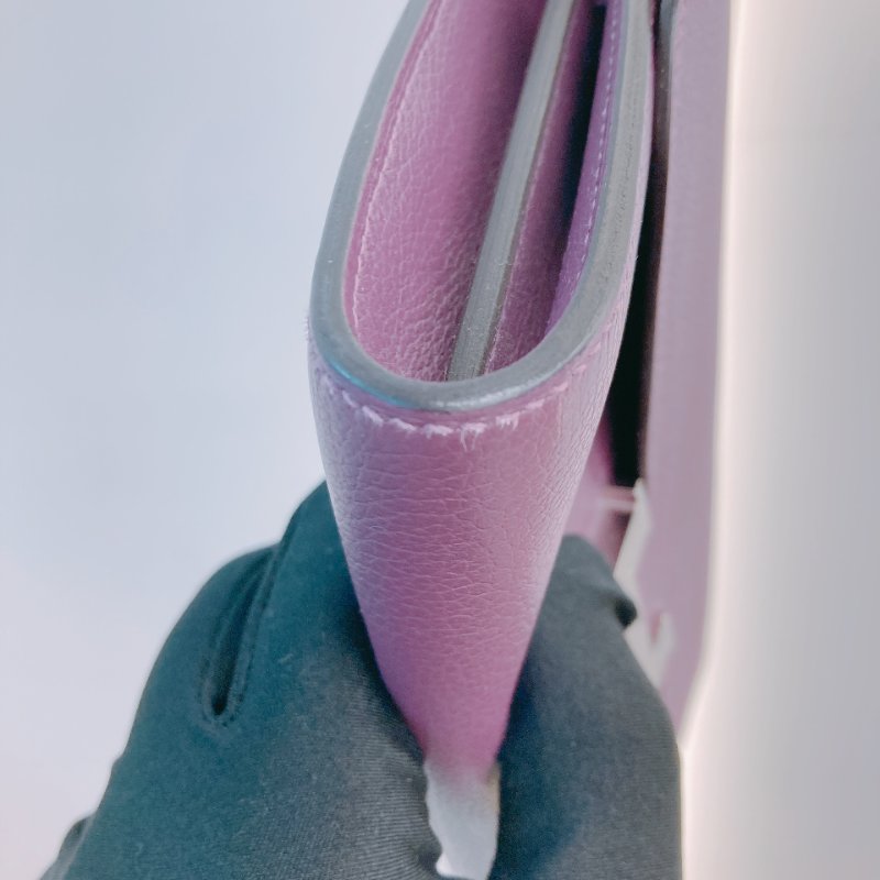 MS0418	Hermes 愛馬仕康康海葵紫錢包Constance To Go Wallet Evercolor P9 Anemone x PHW-8