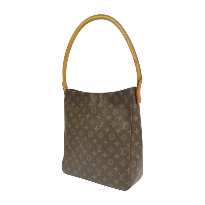 棕色 原花帆布 LOOPING GM 肩背包 M51145【LOUIS VUITTON LV 路易威登】 M51145-2