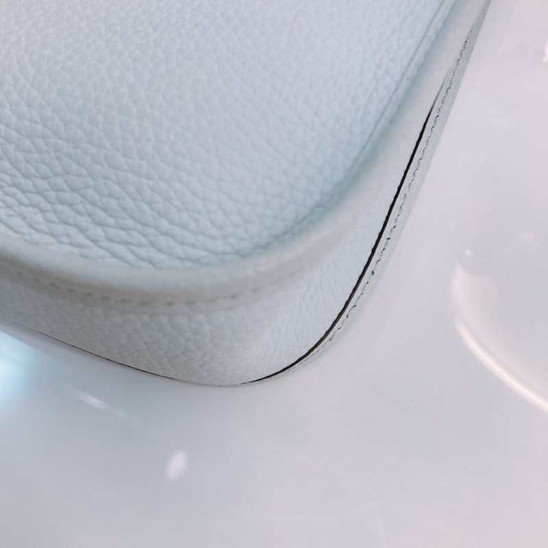 MS0420	Hermes 愛馬仕迷你斜挎包伊芙琳包聖杯藍銀扣Mini Evelyne TC 08 Bleu Pale x PHW-8