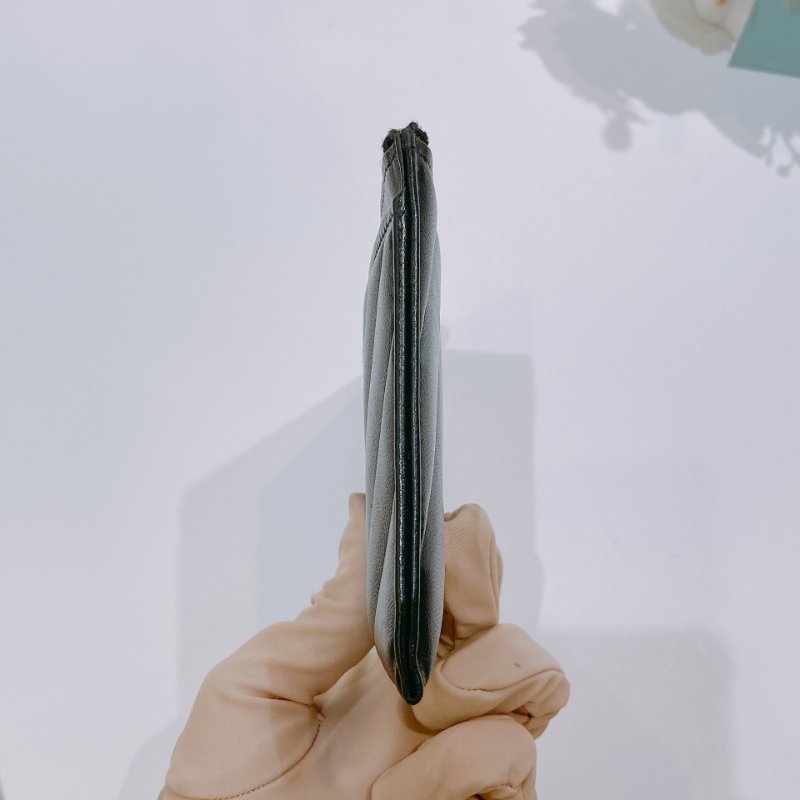TW4611 Chanel 香奈兒 拉鏈長款卡包 黑色 Zipper Pouch Lambskin Black x PHW-2