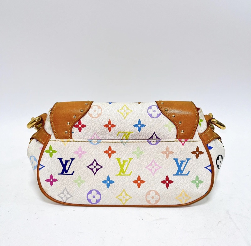 【Y2K復古💿90%新✨】LV白三彩marilyn夢露單肩包 腋下包 全網最低價-1