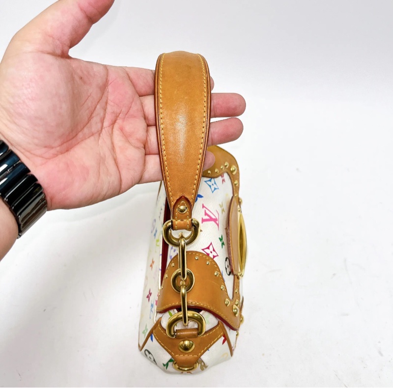 【Y2K復古💿90%新✨】LV白三彩marilyn夢露單肩包 腋下包 全網最低價-7