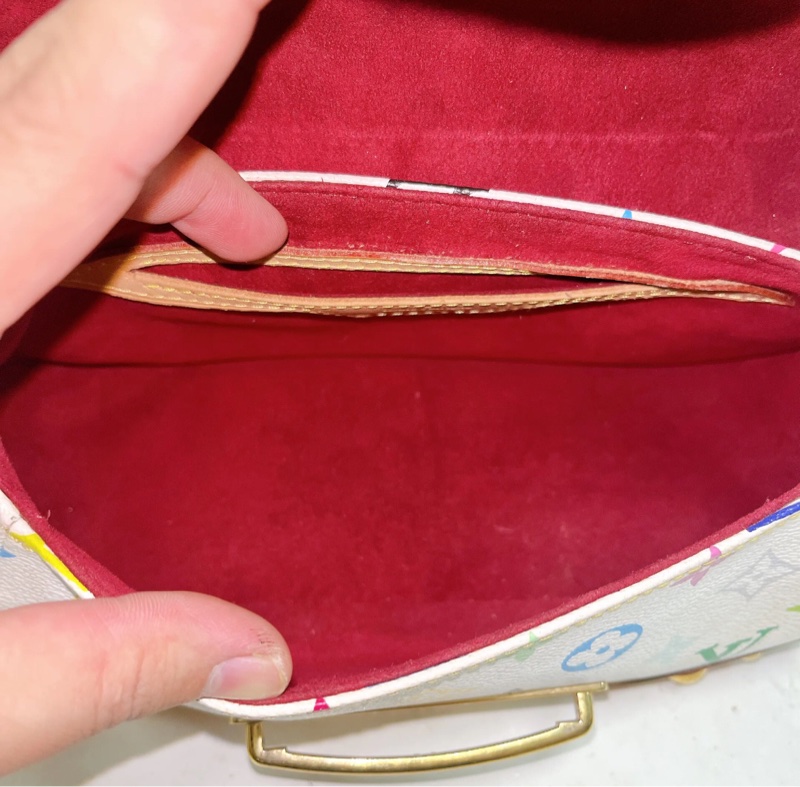 【Y2K復古💿90%新✨】LV白三彩marilyn夢露單肩包 腋下包 全網最低價-8