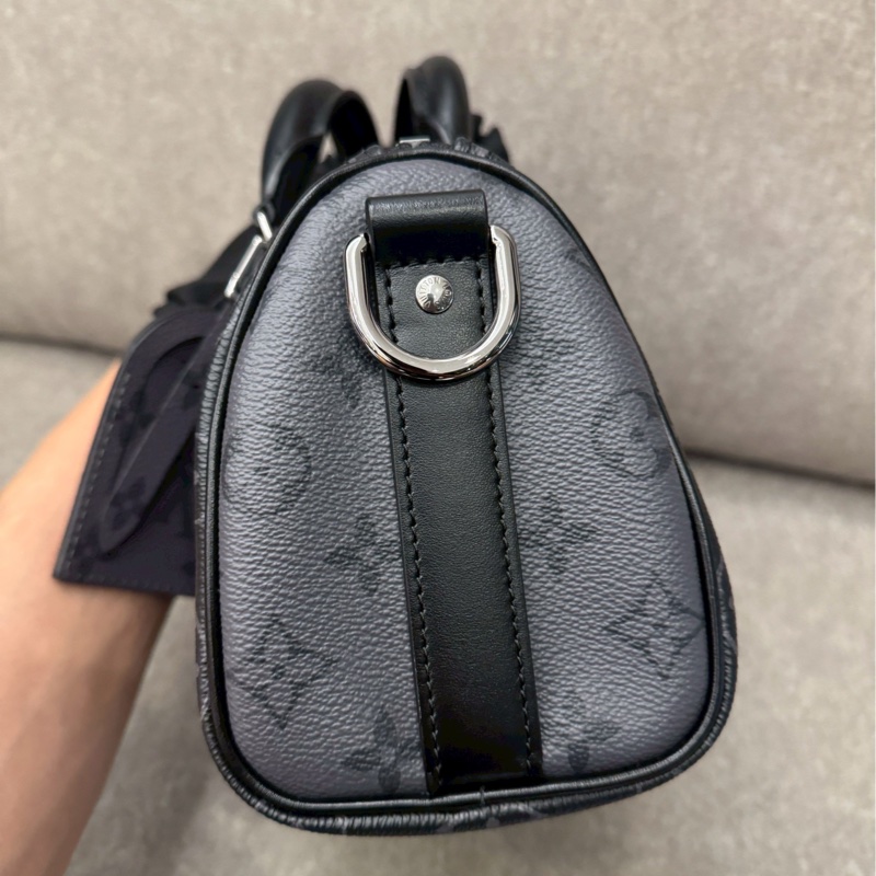 LV keepall25黑老花-5