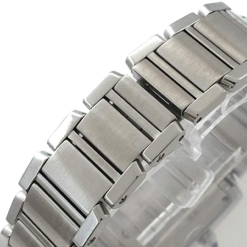 卡地亞 Tank Française SM W51008Q3 女士象牙石英腕錶-6