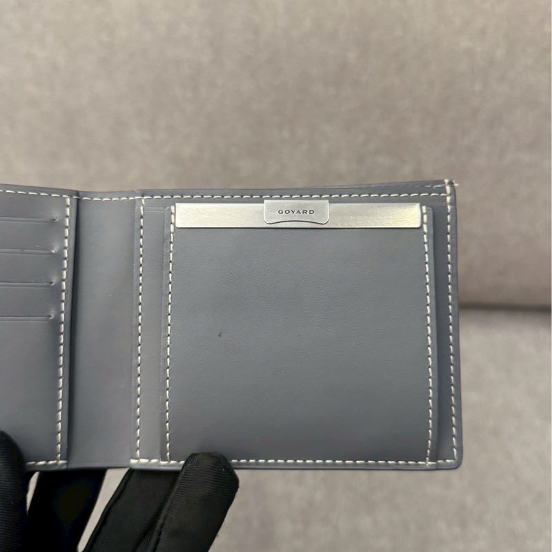 GOYARD灰色零錢袋短夾-3