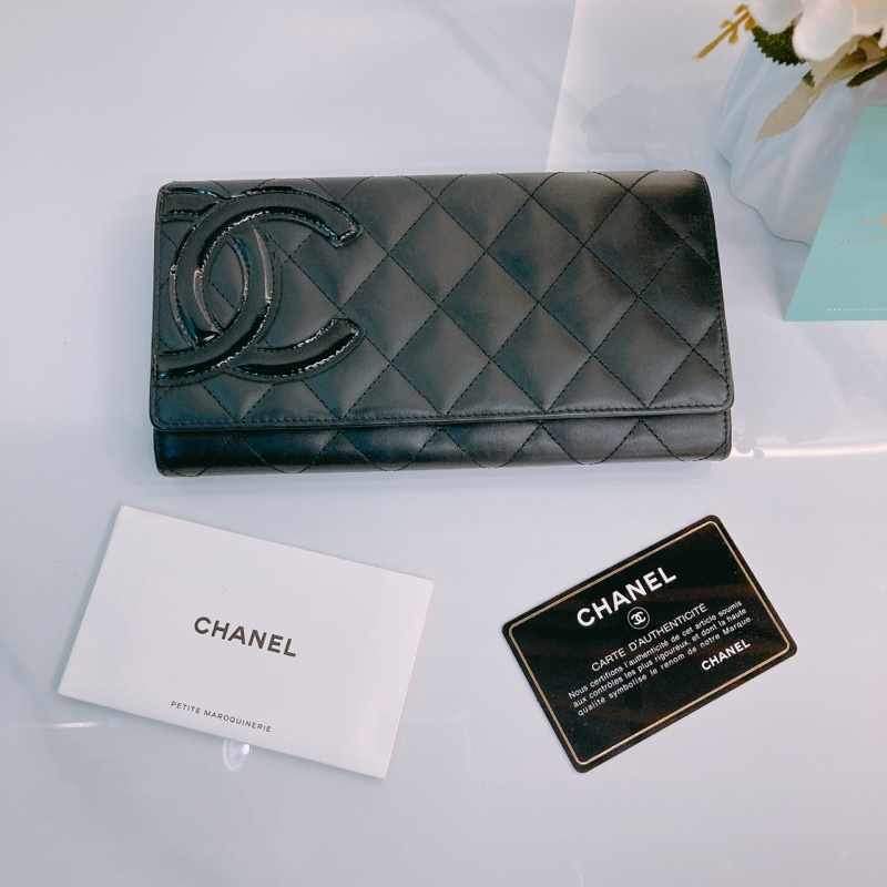 MS0414 CHANEL 香奈兒CC字經典長銀包CAMBON LONG WALLET CALFSKIN-10