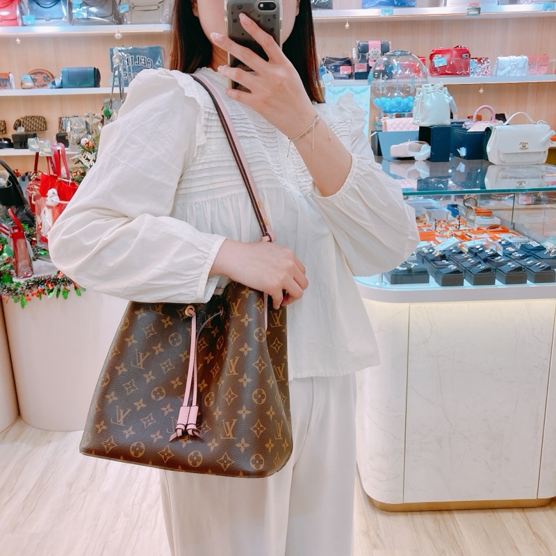 MS0421 LOUIS VUITTON 路易威登經典花紋中號水桶包包NEO NOE MM CANVAS MONOGRAM-10