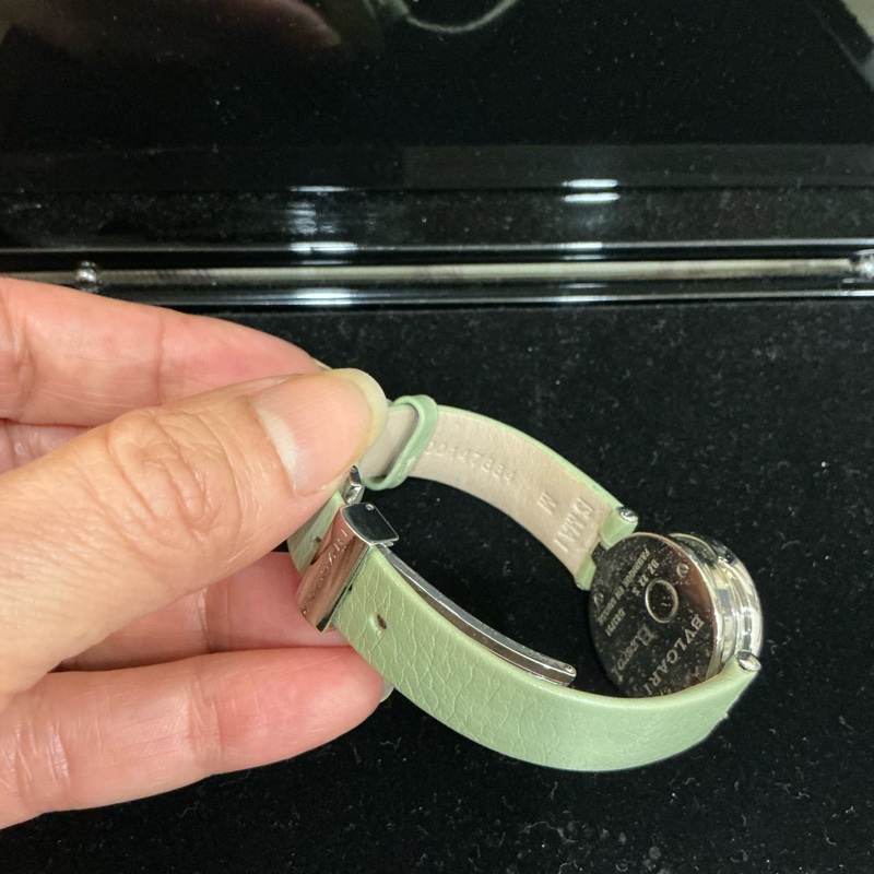 寶格麗 牛油果綠時英表-6