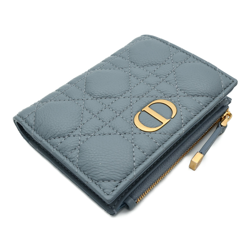 Dior 牛皮皮革Wallet金扣錢包-2