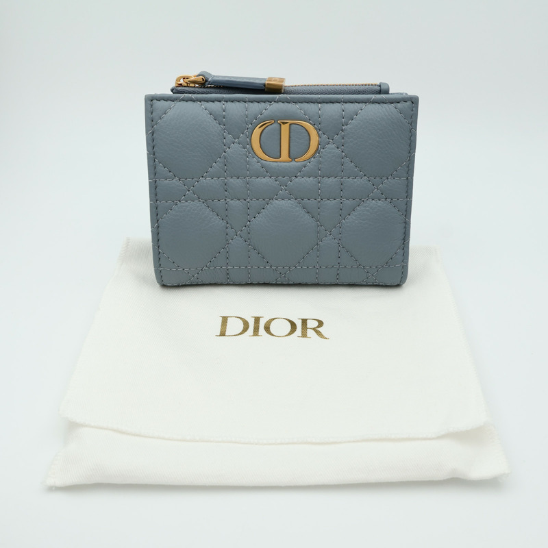 Dior 牛皮皮革Wallet金扣錢包-12