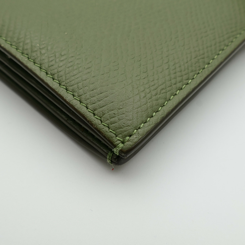 CELINE 牛皮皮革Large Strap Wallet金扣長錢包-10