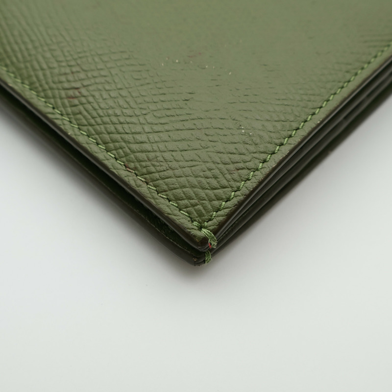 CELINE 牛皮皮革Large Strap Wallet金扣長錢包-13