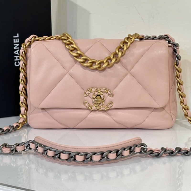 Chanel 19bag小號櫻花粉 #閒置新 #櫃上23萬多🔥-1