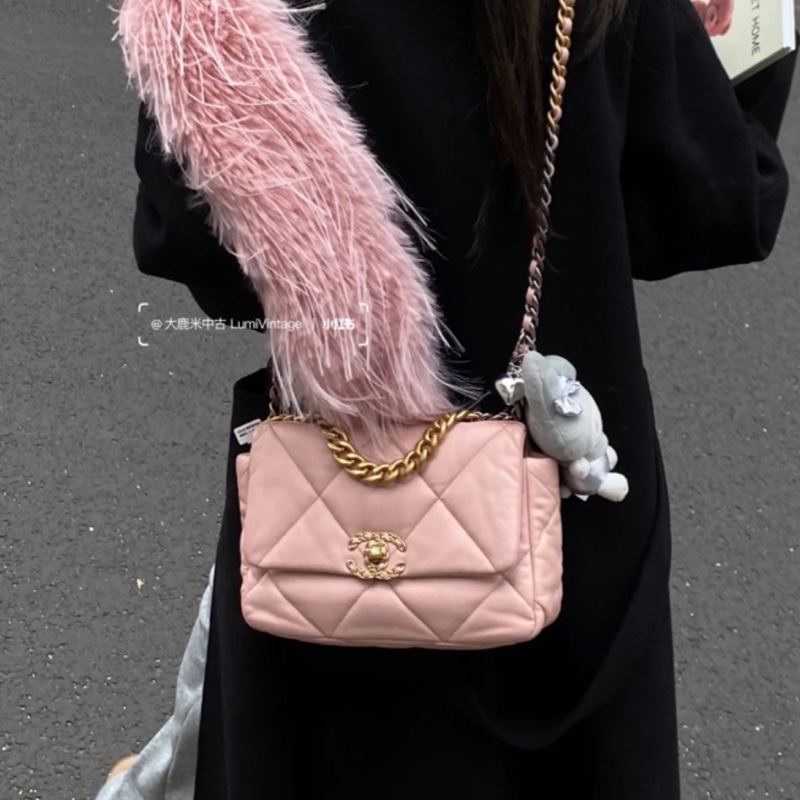 Chanel 19bag小號櫻花粉 #閒置新 #櫃上23萬多🔥-3
