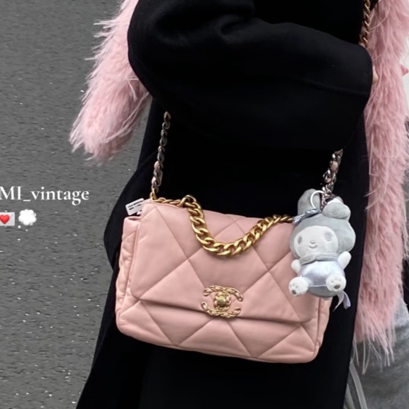 Chanel 19bag小號櫻花粉 #閒置新 #櫃上23萬多🔥-4