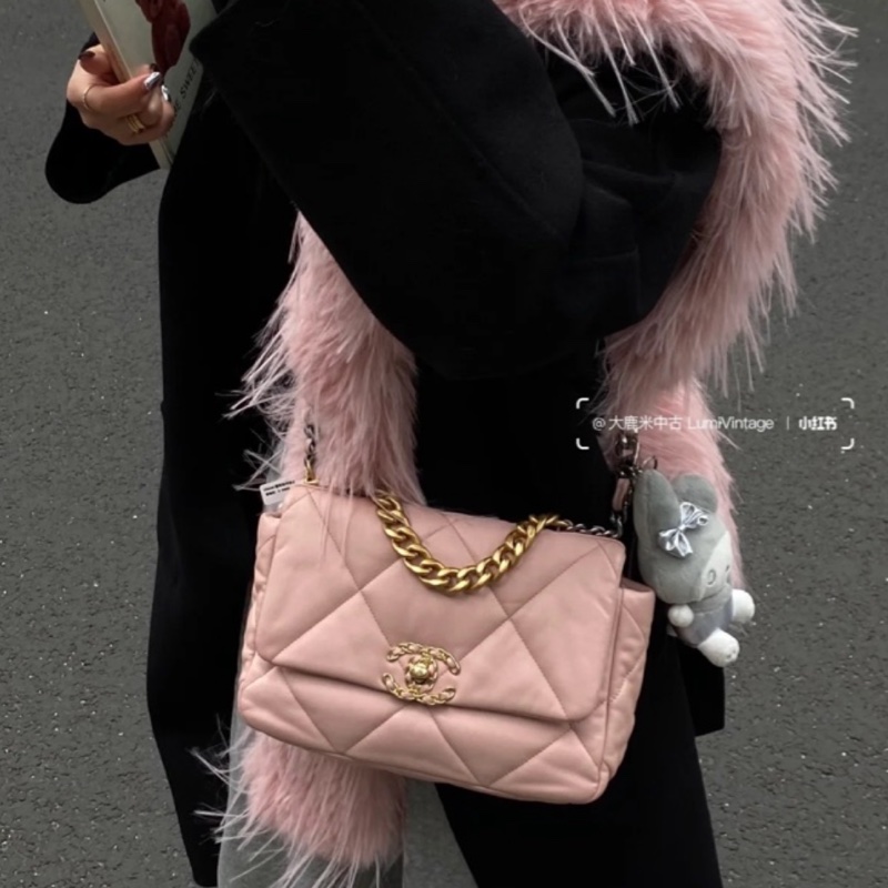 Chanel 19bag小號櫻花粉 #閒置新 #櫃上23萬多🔥-5