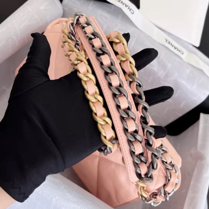 Chanel 19bag小號櫻花粉 #閒置新 #櫃上23萬多🔥-12