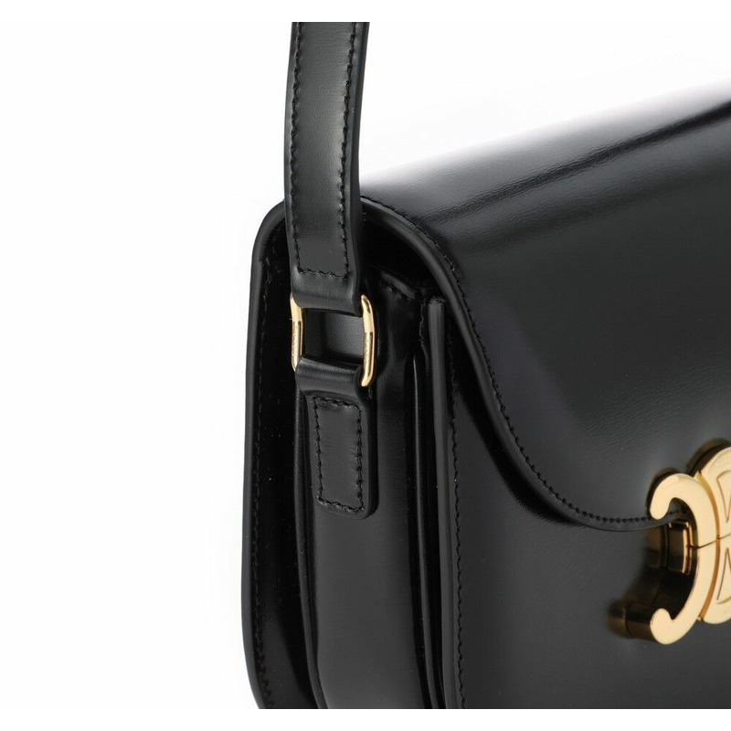 CELINE Clea Versace 亮面小牛皮-6