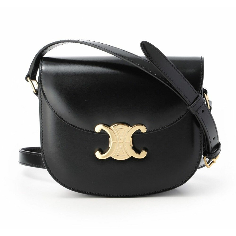 CELINE Clea Versace 亮面小牛皮-11