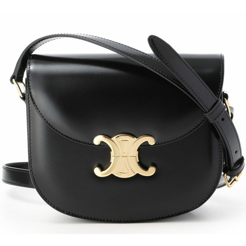 CELINE Clea Versace 亮面小牛皮