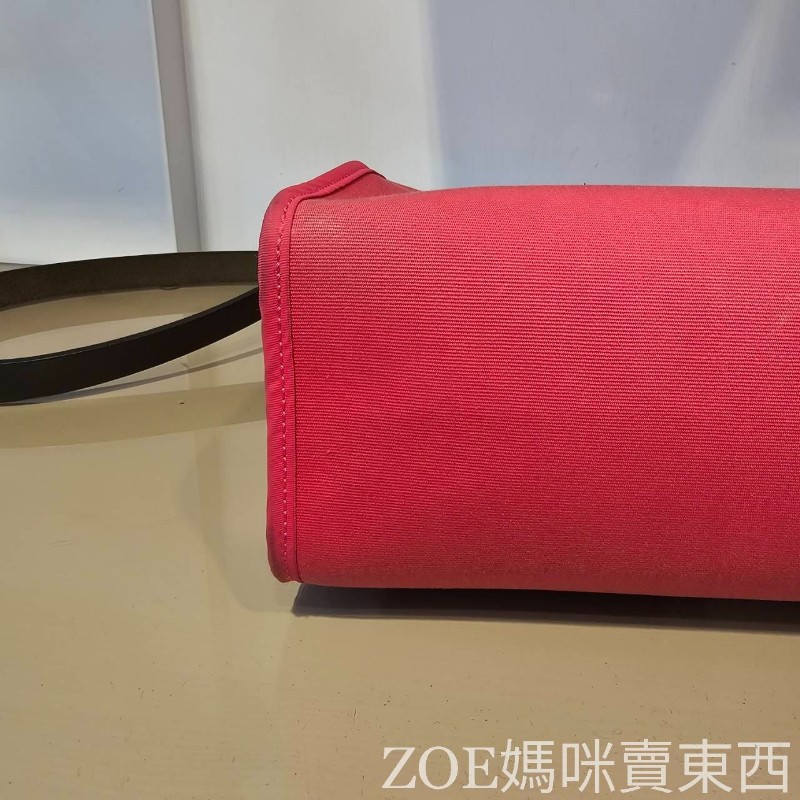 Hermes 桃紅色拼黑色牛皮 Herbag31-5
