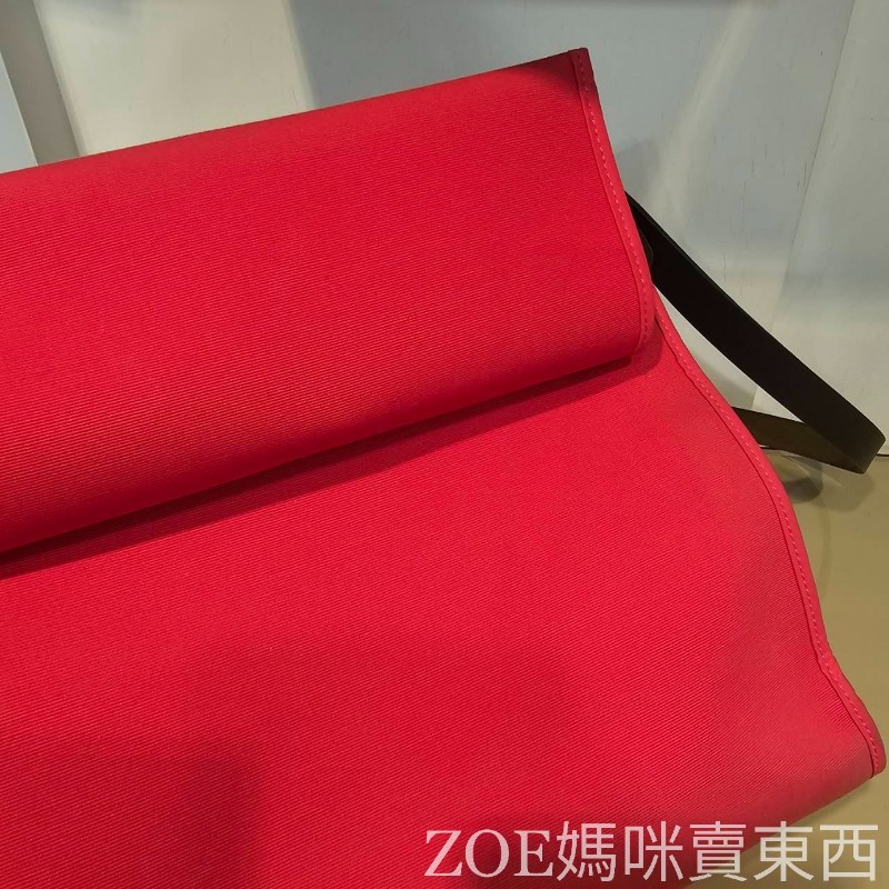 Hermes 桃紅色拼黑色牛皮 Herbag31-16
