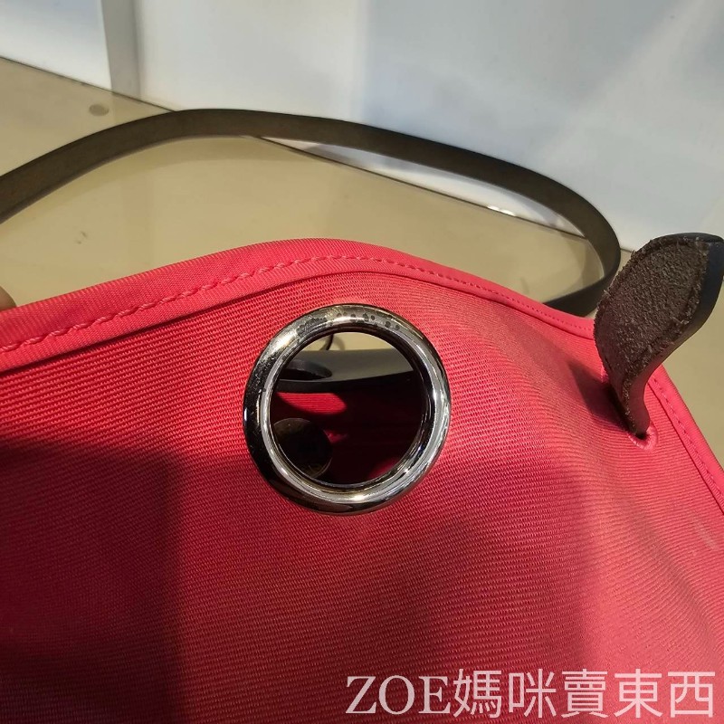 Hermes 桃紅色拼黑色牛皮 Herbag31-35
