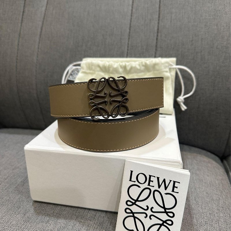 💎Han's house精品服飾💎 LOEWE 雙面用 寬 3.5cm 皮帶-0