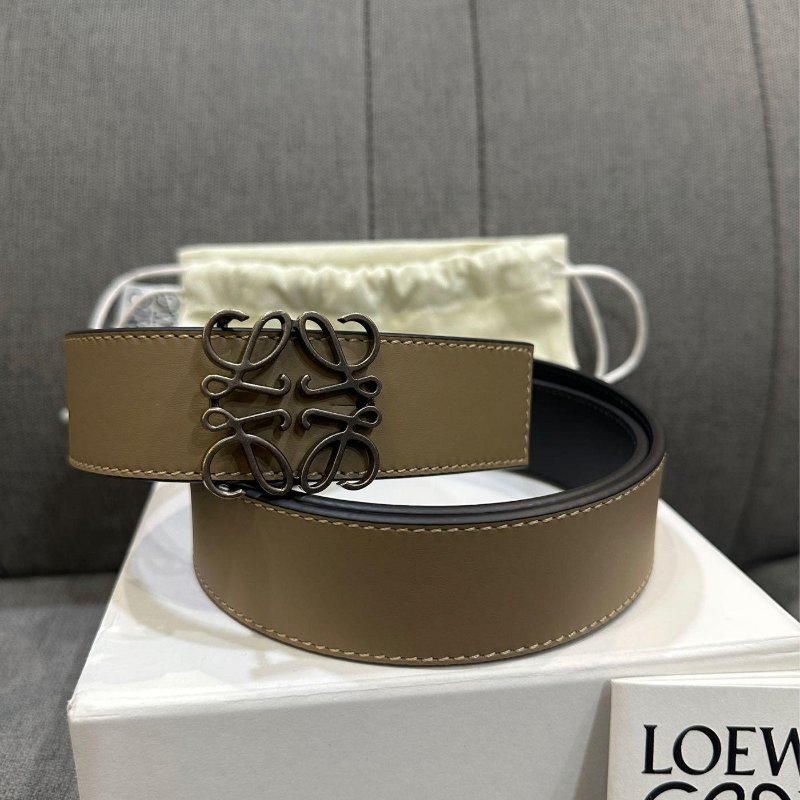 💎Han's house精品服飾💎 LOEWE 雙面用 寬 3.5cm 皮帶-5