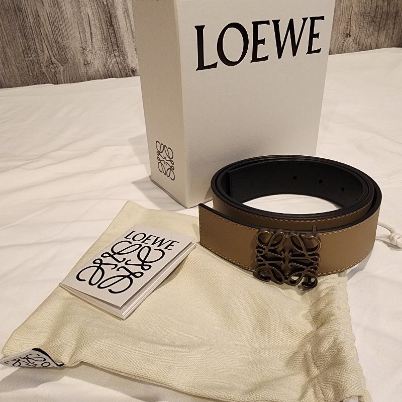 💎Han's house精品服飾💎 LOEWE 雙面用 寬 3.5cm 皮帶-6