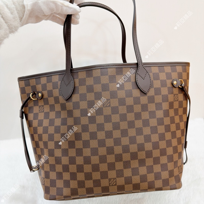 莉亞精品♡ LV Neverfull 棋盤格 中號 全新未使用-2
