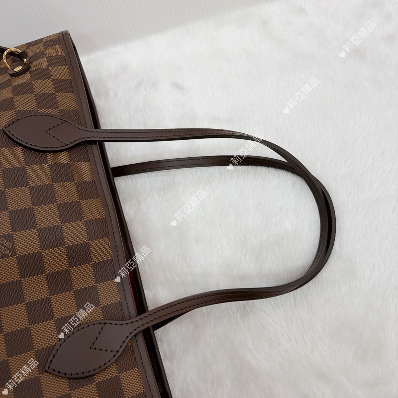 莉亞精品♡ LV Neverfull 棋盤格 中號 全新未使用-12