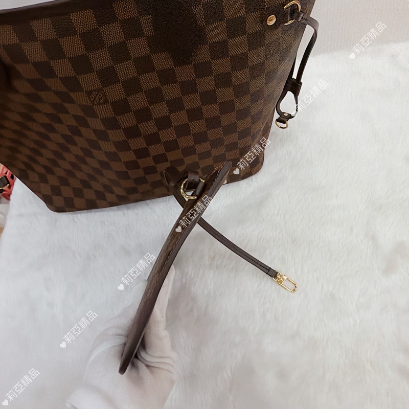 莉亞精品♡ LV Neverfull 棋盤格 中號 全新未使用-18
