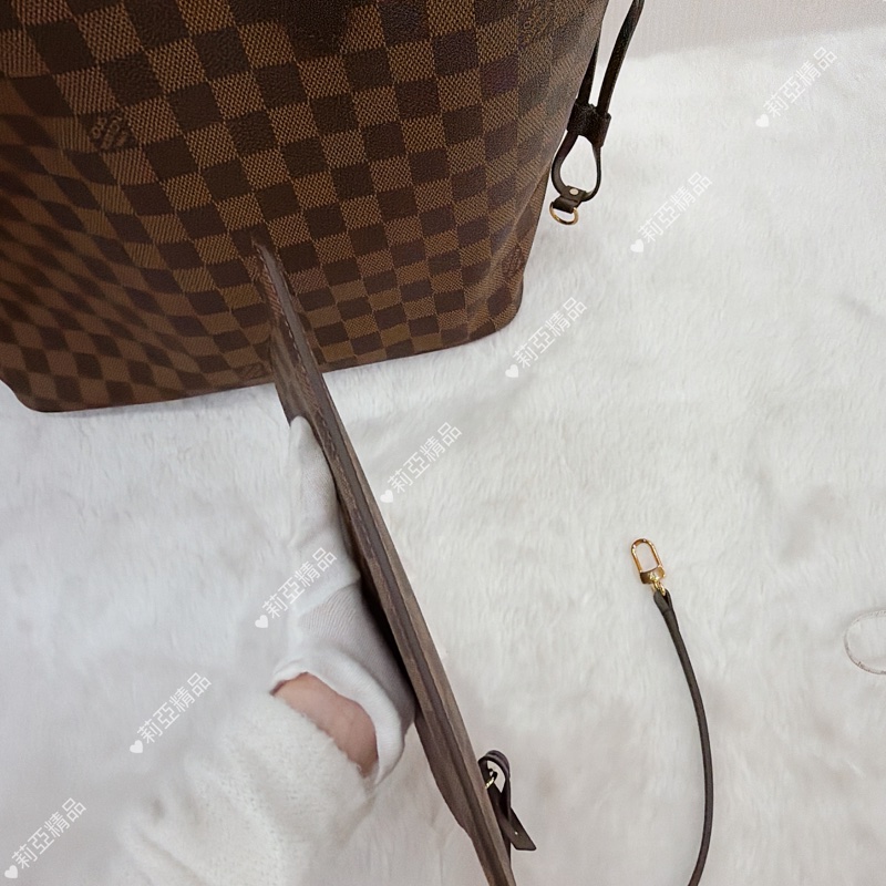 莉亞精品♡ LV Neverfull 棋盤格 中號 全新未使用-20