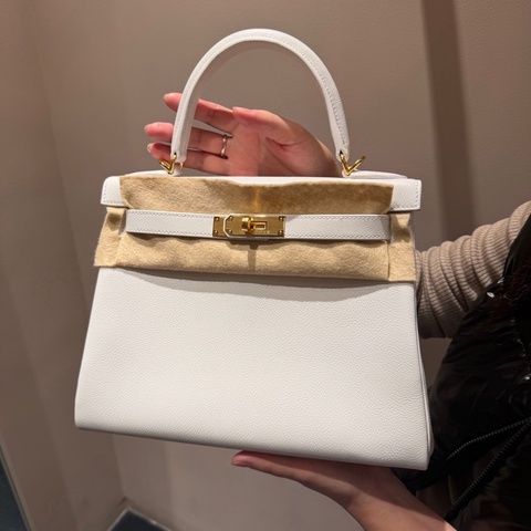Hermes Kelly 28 金扣 01 內縫 evercolor皮