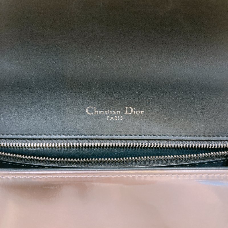 TW4617 Christian Dior 中號 盾牌 鏈條包 香檳金Medium Diorama Shoulder Bag Metallic Pink-14