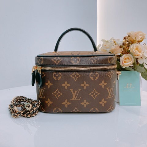 MS0422 LOUIS VUITTON VANITY 路易威登小號經典花紋化妝包包PM CANVAS REVERSE MONOGRAM