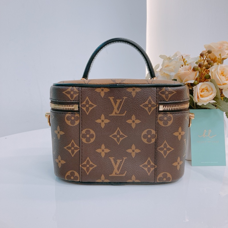 MS0422 LOUIS VUITTON VANITY 路易威登小號經典花紋化妝包包PM CANVAS REVERSE MONOGRAM-1