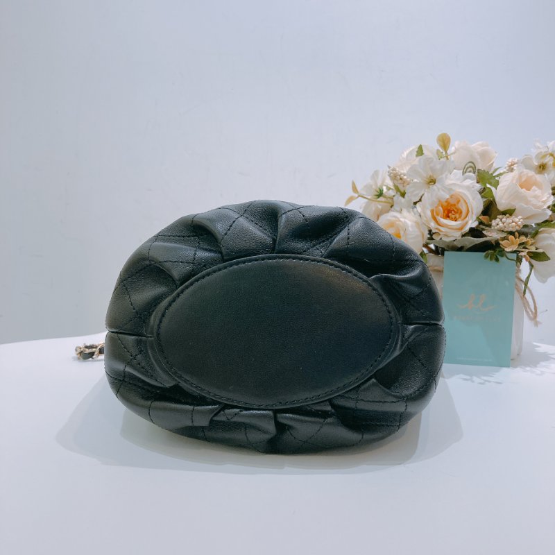 TW4620 Chanel 香奈兒手提肩背兩用 水桶包 黑色 牛皮2 Way Busket Bag Calfskin Black x GHW-4