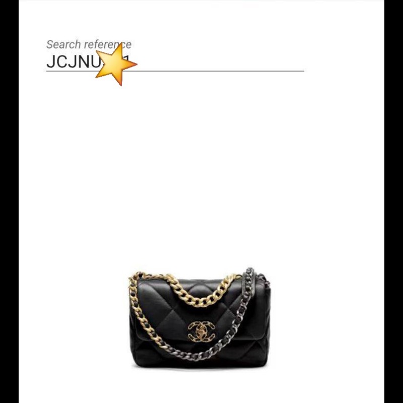 Chanel 香奈兒 黑色 芯片款 19bag 26公分-3