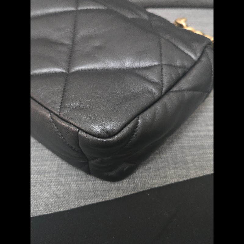 Chanel 香奈兒 黑色 芯片款 19bag 26公分-17